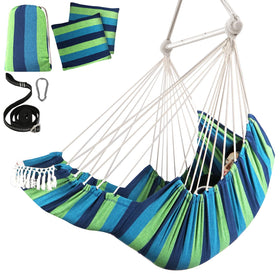 Chihee hammock chair with solid iron spreader bar for sturdy outdoor use.