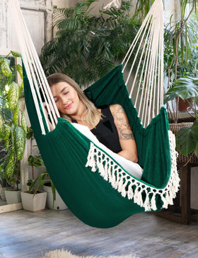 Chihee hammock chair includes two cushions for extra comfort and support.