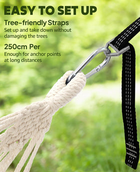 Spreader bar adds stability to reduce excessive swaying.