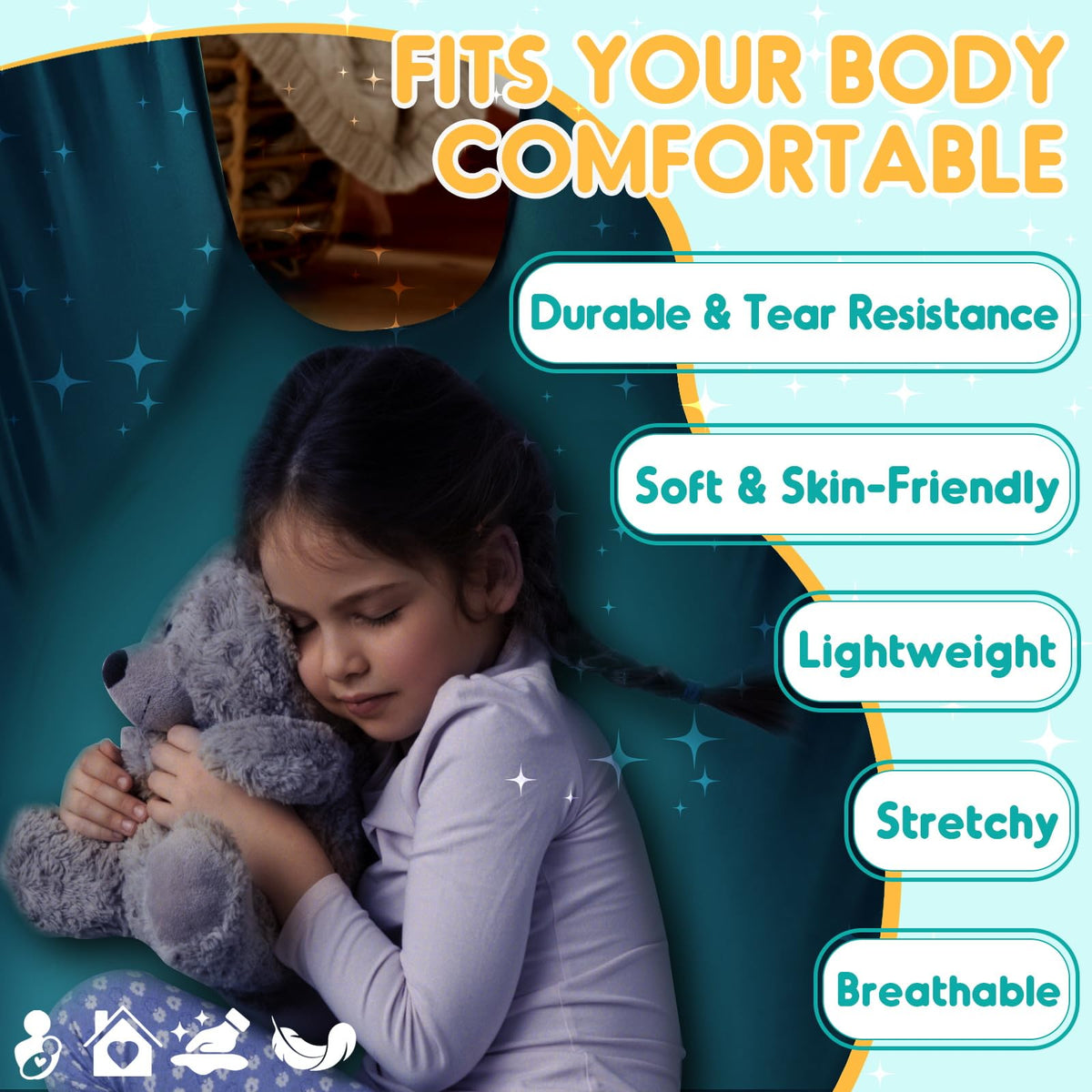 Chihee Sensory Swing soft nylon fabric for gentle skin contact