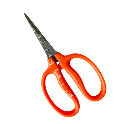 Chikamasa B500SLF garden scissors angled view for precise pruning.