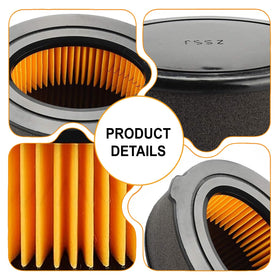 Chikia air filter 3-pack mounted on yard equipment for improved engine breathing.