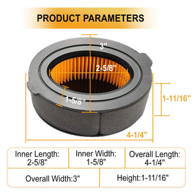 Chikia air filter 3-pack installation-ready for quick DIY setup.