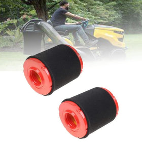 Chikia 2-pack air filter front view for Cub Cadet, improves airflow.