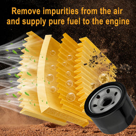 Chikia 751-12690 oil filter side view showing robust construction and leak prevention.