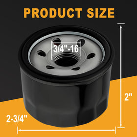 Chikia 951-12690 oil filter side view highlighting snug seal and easy installation.