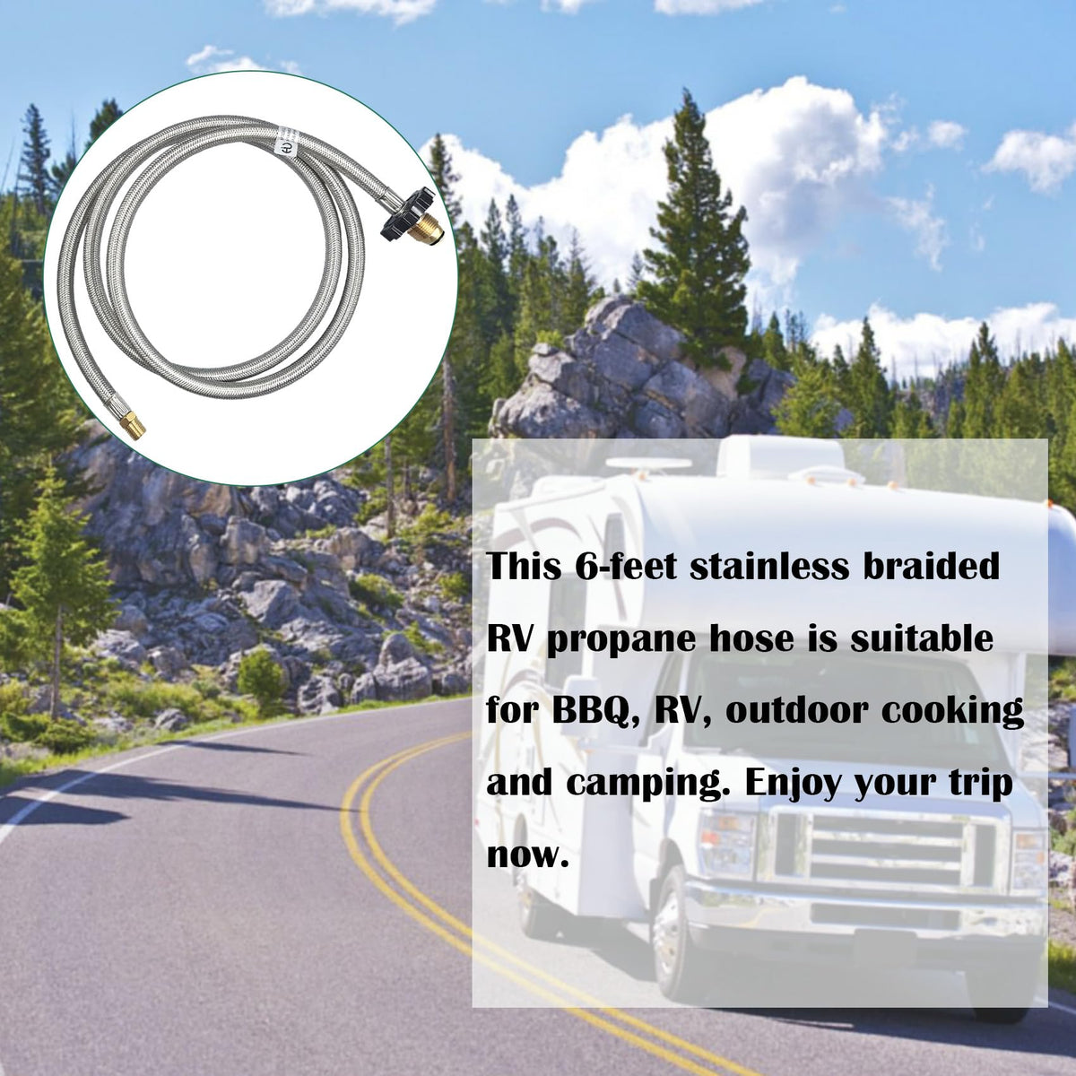 Brass core components ensure leak-free, reliable performance in rugged outdoor conditions.