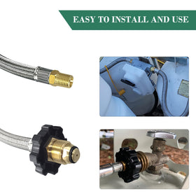 CHILIPILI POL male tank adapter features a handy handwheel for tool-free tightening.
