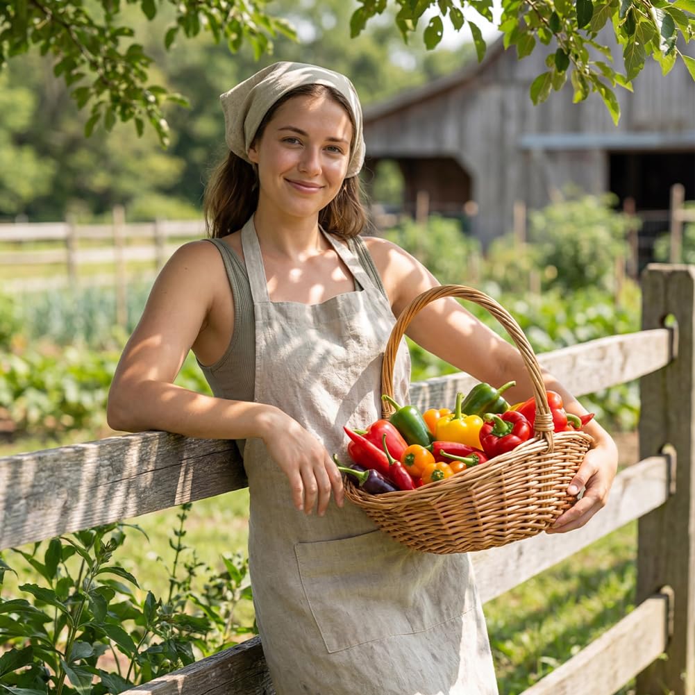 Chilsoby wicker picnic basket featuring rustic charm and easy transport.
