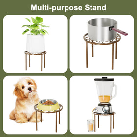 Chinpakden bronze plant holder elevates greenery away from stains