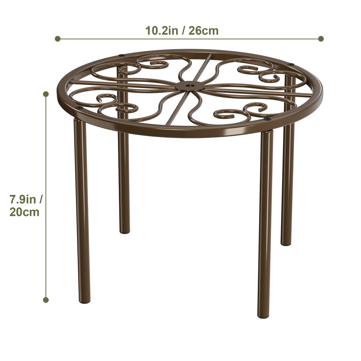 Chinpakden anti-rust plant rack with 60lbs capacity