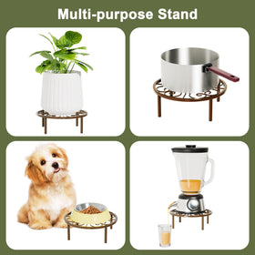 Chinpakden brown plant stand outdoors in garden or balcony