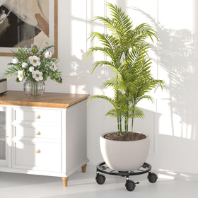 Chinpakden plant rollers 360-degree swivel for smooth positioning.