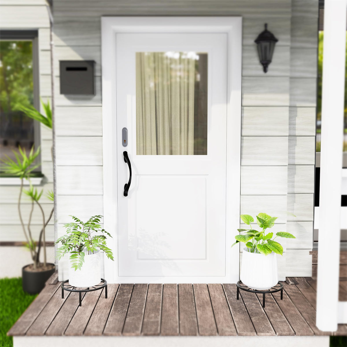 Chinpakden plant stand 60lbs capacity supports heavy plants securely outdoors or indoors.