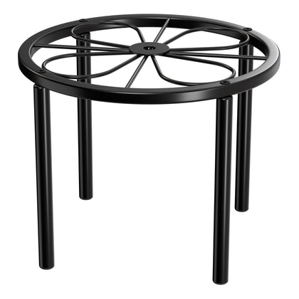 Chinpakden plant stand with circular design elevates blooms for elegant display.