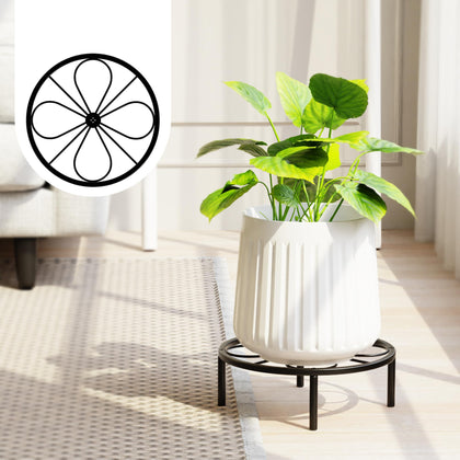 Chinpakden plant stand raises greenery for easy viewing and reduced stains