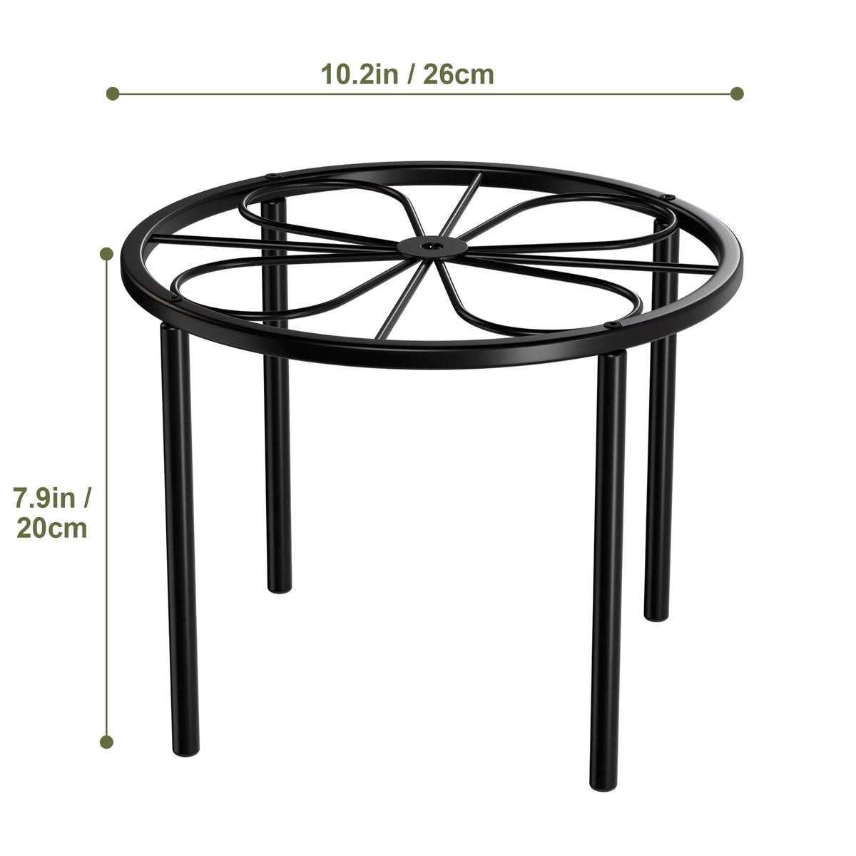 Chinpakden plant stand suitable for indoor and outdoor setups on a patio