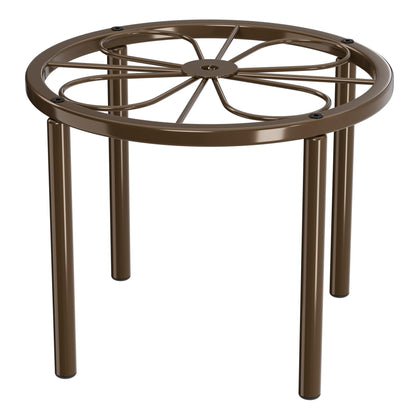 Chinpakden plant stand round top view for neat pot display.