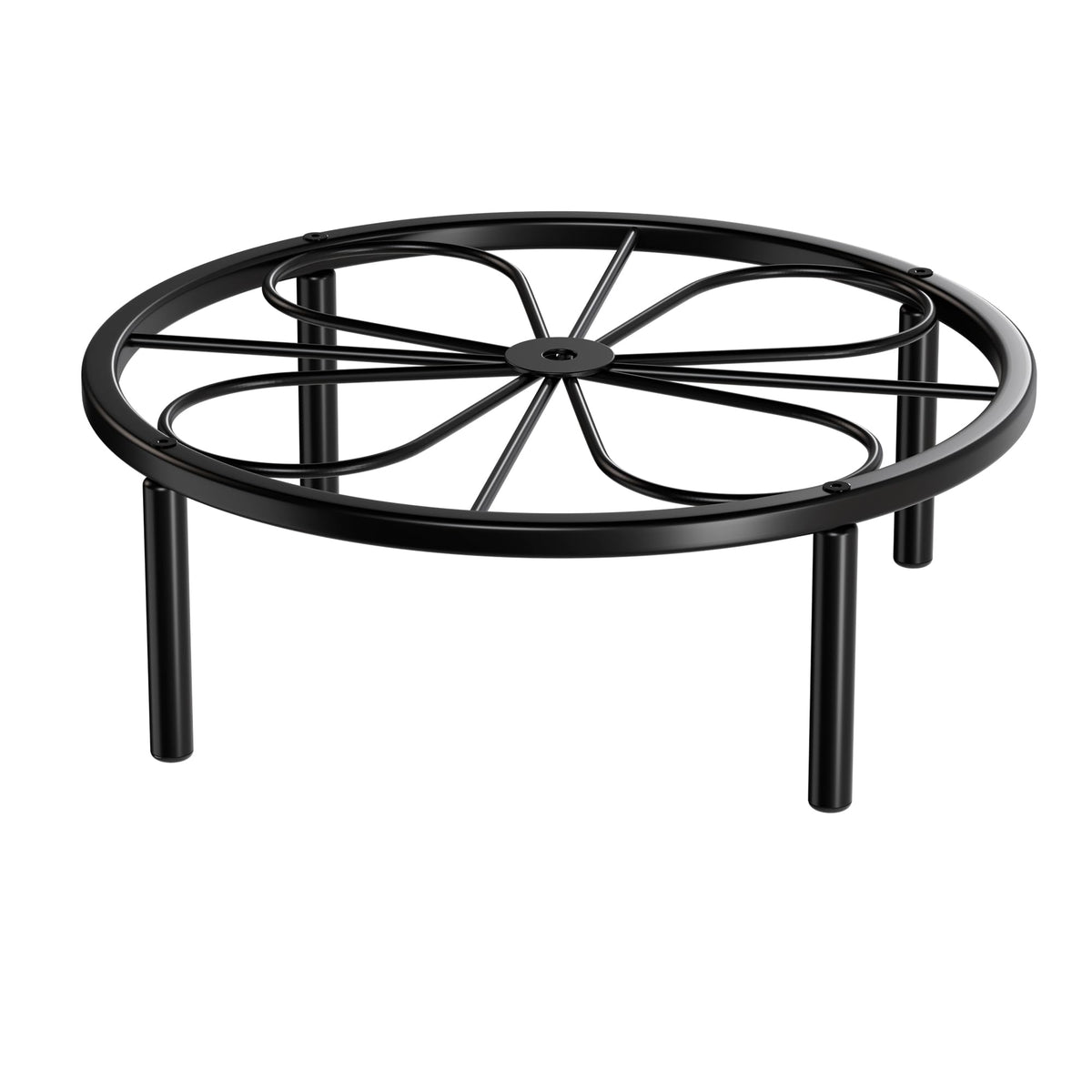 Chinpakden plant stand with stable base keeps plants upright and floors clean.