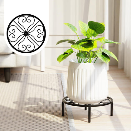 Chinpakden plant stand with a sturdy base, ideal for outdoor display and stable plant arrangement.