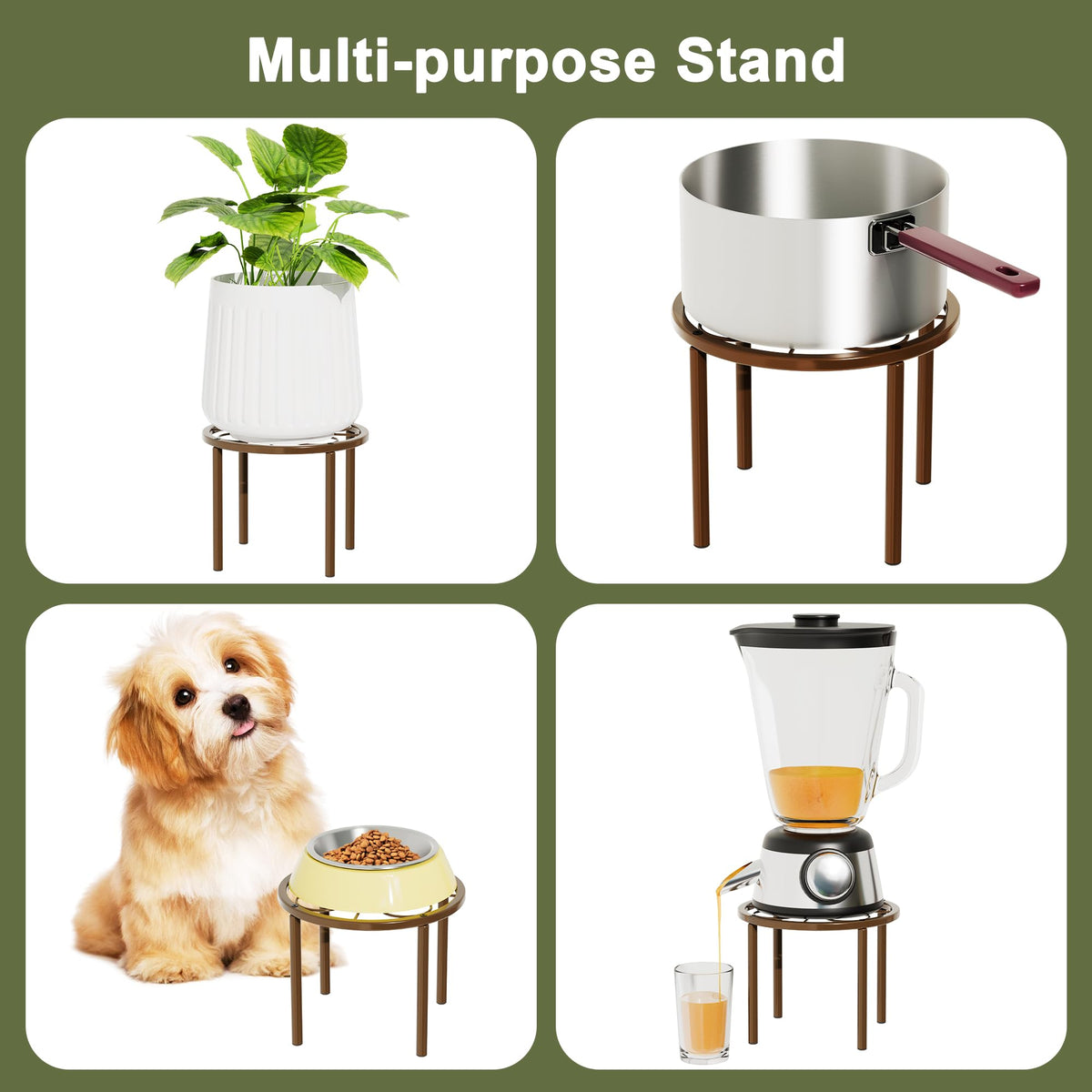 Chinpakden stackable display stand for layered arrangements.