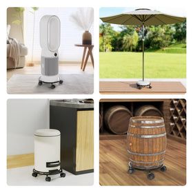 Chinpakden two-pack of wheel-equipped stands for versatile plant setups.
