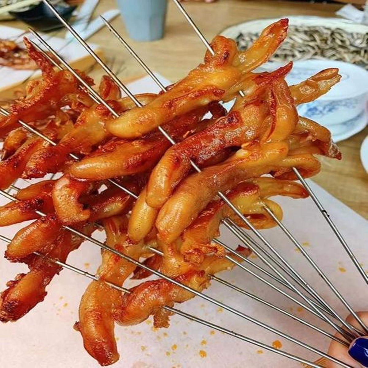 Chinshwehaw dishwasher-safe skewers for quick cleanup after grilling