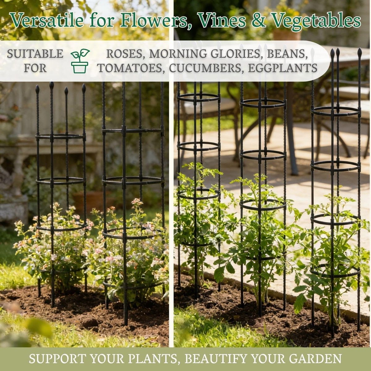 Chirpartti multi-purpose climbing plants trellis for beans and roses