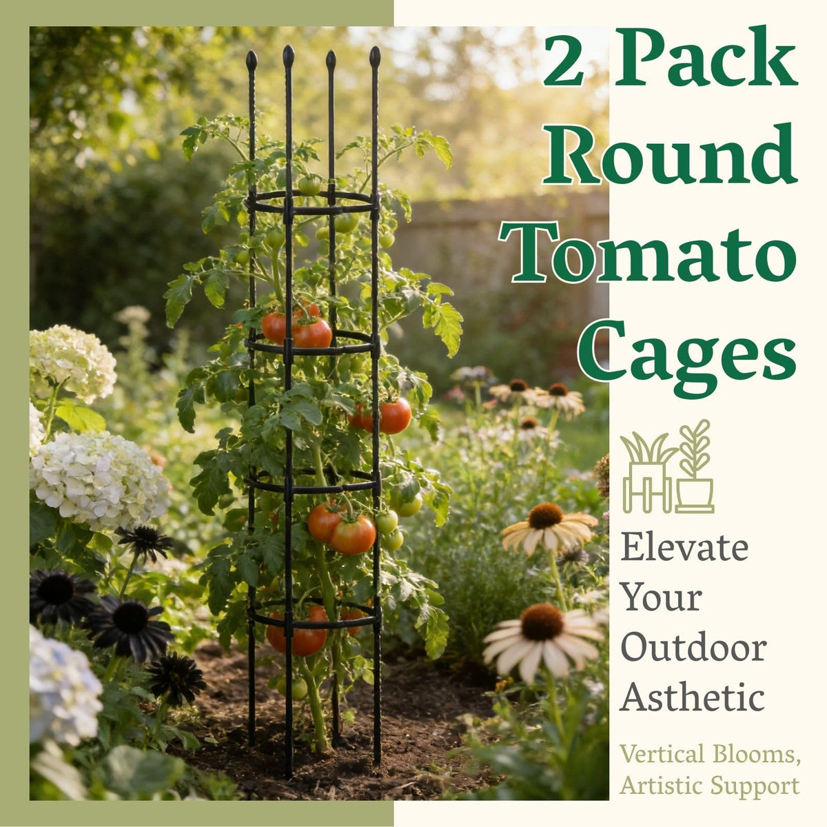 Chirpartti rose climbing trellis 63inch for climbing plants
