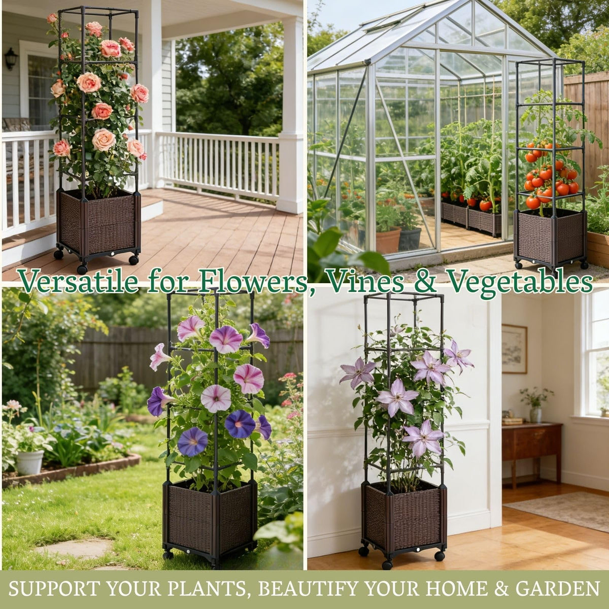 Chirpartti vertical gardening planter ideal for patios and balconies.