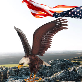 Chisheen eagle statue living room patio display—versatile decor for any area.