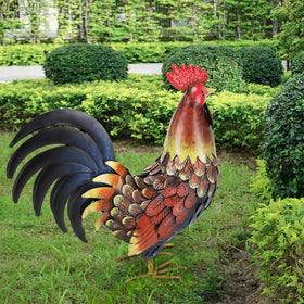 chisheen rooster decor adjustable feet help secure stable placement