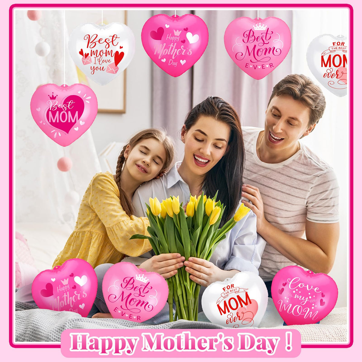 Chitidr heart garden entrance decoration for Mother's Day