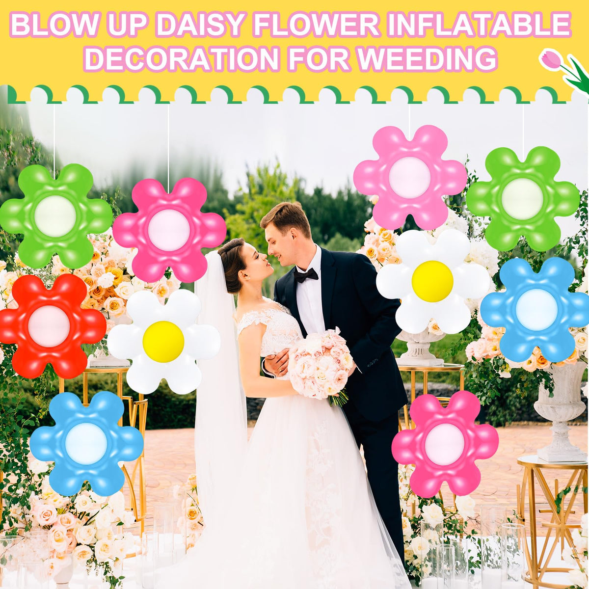 Chitidr PVC durable daisy ball suitable for outdoor displays