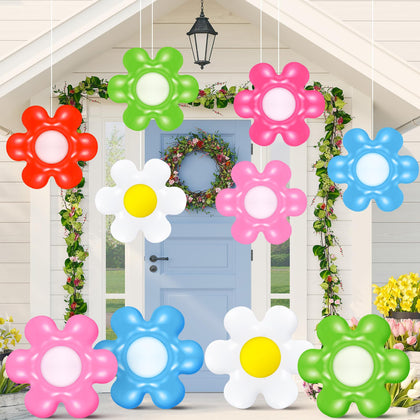 Chitidr spring daisy inflatable ball, 30 cm, ideal for indoor tree decor