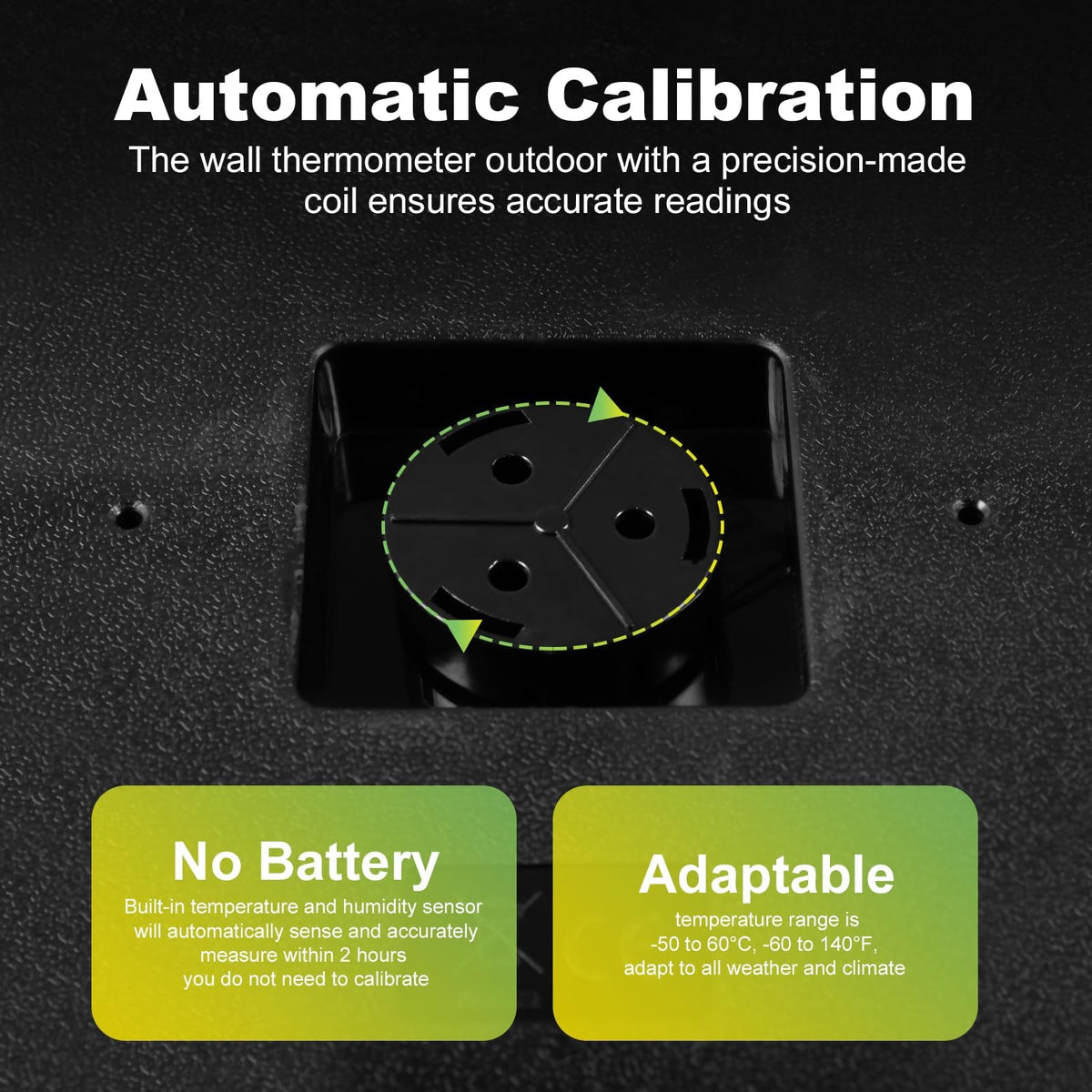 CHIVENIDO mechanical movement requires no batteries for maintenance free readings