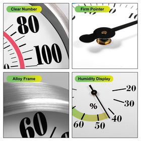 CHIVENIDO stainless steel enclosure protects the outdoor thermometer from weather
