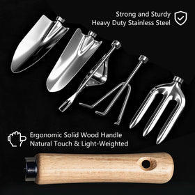 Chiyhshaa stainless steel garden tools showing rust resistance and durability