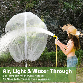 CHNENOMME 40-mesh cover enables easy watering without removing the net.