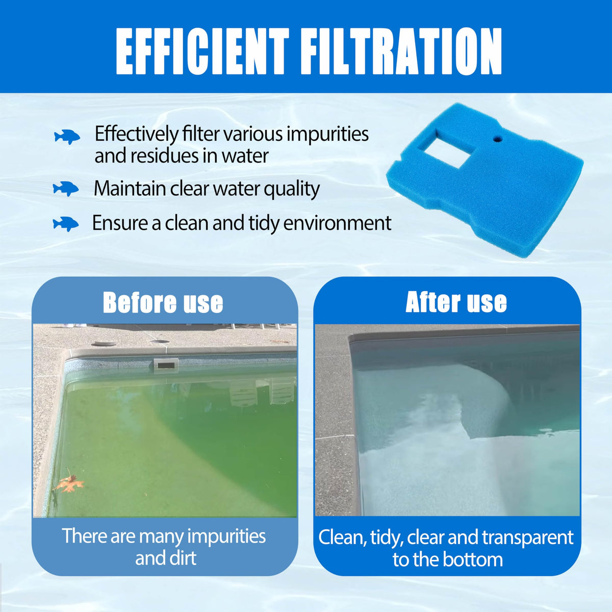 CHNPLUM filter pad trio packaged for easy storage and handling