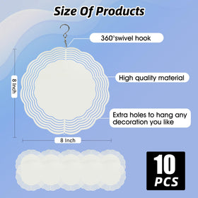 CHONOVO 8-inch blank ready for double-sided sublimation and bold designs.