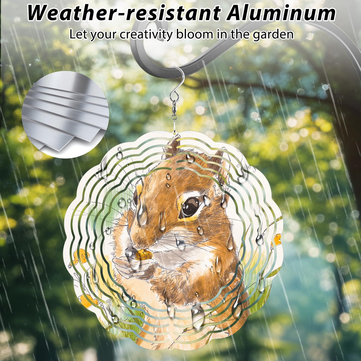 Aluminum CHONOVO wind spinner blank, smooth edges for safe handling.