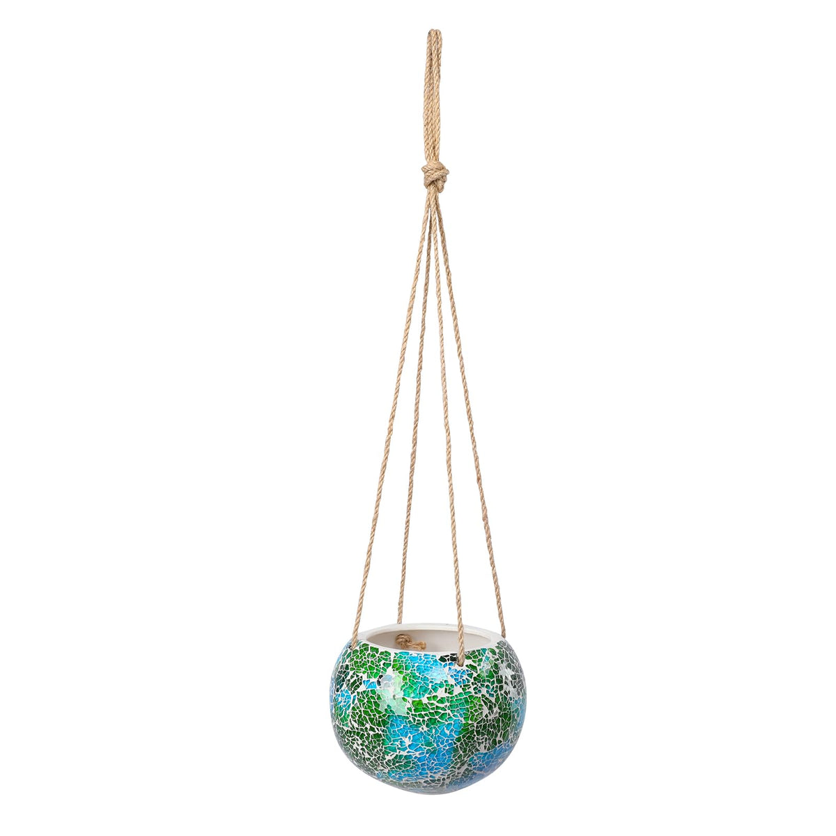 Chonsun artful mosaic pot creates a visual focal point