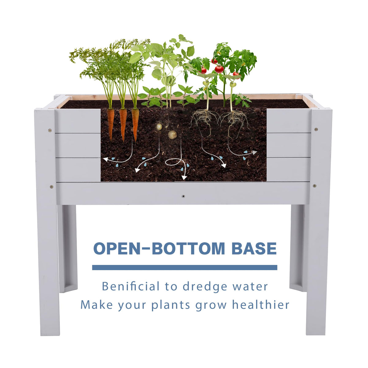 Chonsun ergonomic design promotes easy watering without bending.