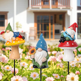 Chonsun gnome decor set enhances outdoor spaces with playful characters.