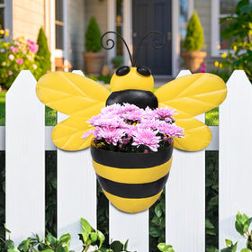 Chonsun Lightweight metal planter adds rustic charm to patios.