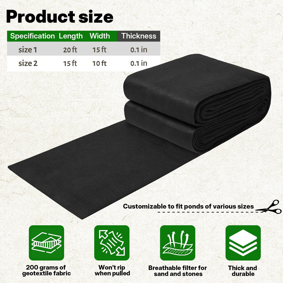 Chonway rodent-resistant geotextile resists burrowing while remaining breathable and permeable.