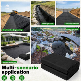 Chonway versatile underlayment suitable for koi ponds, garden ponds, and French drains.
