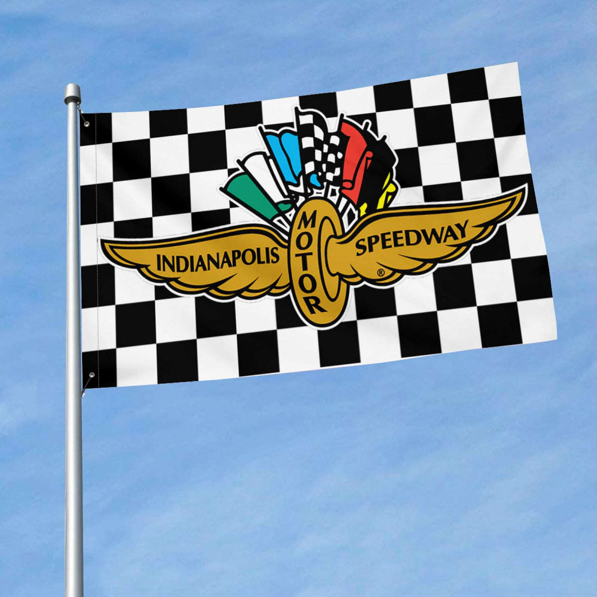 Choregon Indy flag 3x5ft banner on a flagpole for outdoor motorsport display.