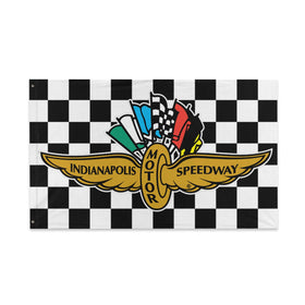 Choregon Indy flag double-sided printing visible from both sides.